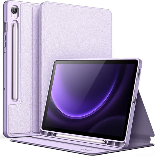 JETech Case for Samsung Galaxy Tab S10 Lite / S10 FE / S9 FE 10.9-Inch with S Pen Holder, Slim Folio Stand Protective Tablet Cover, Multi-Angle Viewing (Lavender)