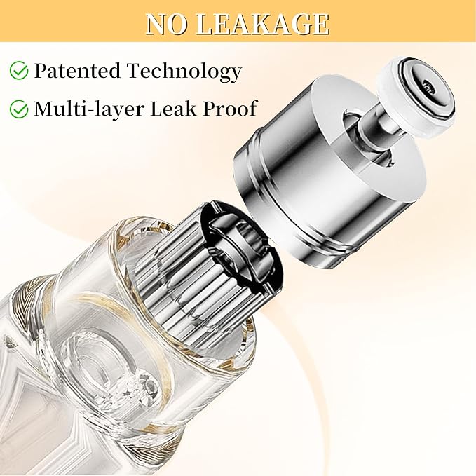 2PCS Perfume Travel Refillable Bottle, Bottom-Filling Fragrances Perfume Atomizer, Empty Mini Cologne Dispenser, Portable Sprayer Pocket Size for On the Go 5ml (Black & Silver)