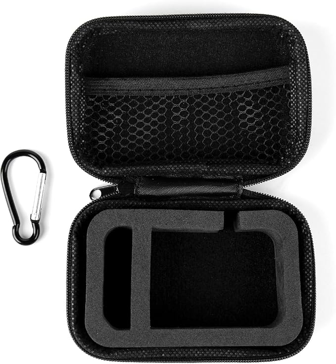 2 Pack KZ ZS10 Pro IEM Case for in Ear Monitor, CCZ ZC02 Earbuds Case with Carabiner, EVA Travel Storage Bag for CCA CRA, Shure SE215, Moondrop Chu, CCZ Melody, KBEAR KS1, TANGZU, IEM Cable, Ear Tips