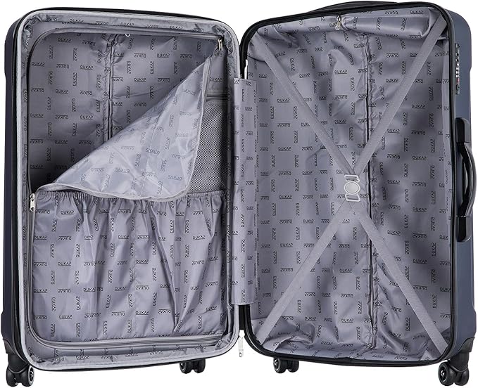 DUKAP INTELY Hardside Luggage Set with Spinner Wheel | Spacious Travel Suitcases with TSA Lock and Ergonomic GEL Handle | 3 Piece Set (20"/28"/32") | Blue