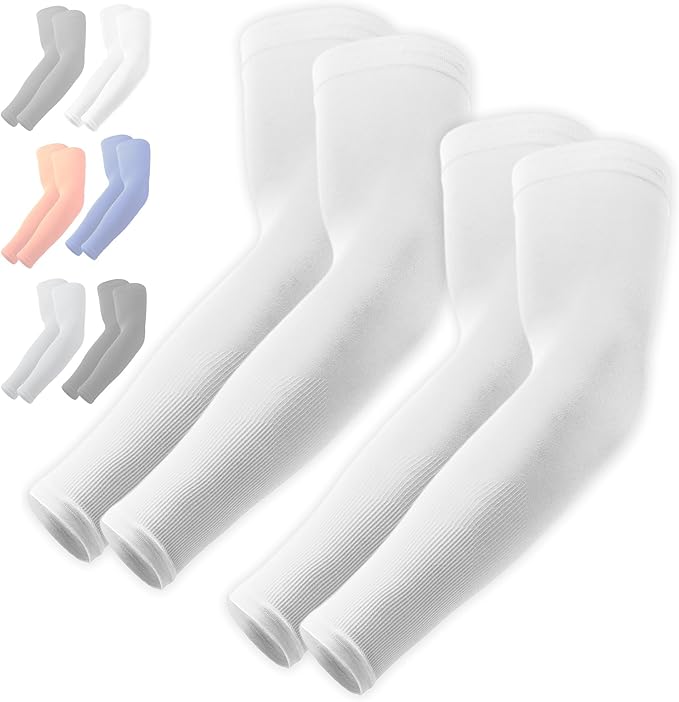 OutdoorEssentials UV Sun Sleeves for Men & Women, Cooling Arm Sleeves UPF 50+ | Golf, Tattoo Cover Up, Sun Protection