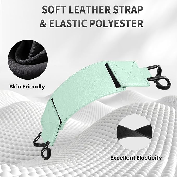 MoKo 2 Pack Security Hand Strap for 6-8" Kindle eReaders Fire Tablet -Kindle/Kobo/Voyaga/Lenovo/Sony E-Book Tablet, High-Elasticity Versatile Hand Strap Lightweight Finger Grip Holder, Agave Green