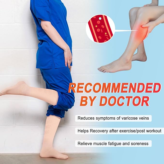 4 Pairs Compression Socks for Women Circulation-Best Support for Nurses,Running,Athletic,Travel