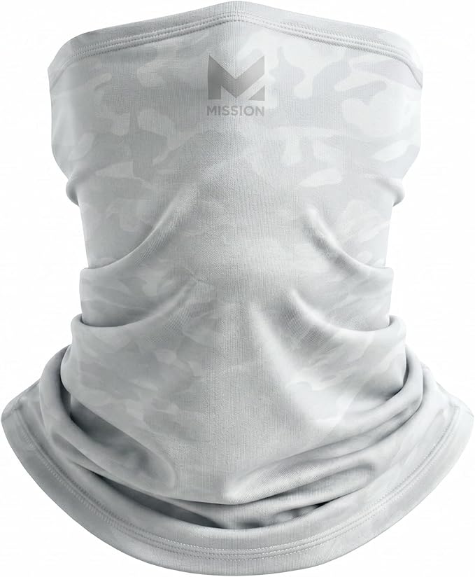 MISSION Multi-Use Neck Gaiter Face Mask for Ski & Outdoors, UPF 50, Breathable Lightweight Fabric