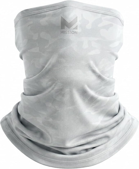 MISSION Multi-Use Neck Gaiter Face Mask for Ski & Outdoors, UPF 50, Breathable Lightweight Fabric