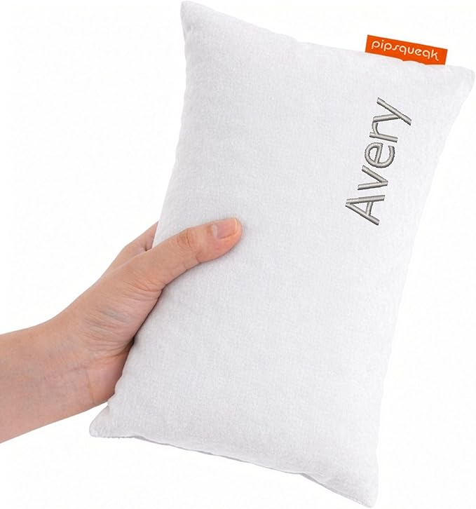 Urban Infant Pipsqueak Microfiber Pillow - Small, Mini, Tiny - 11 x 7 in - Perfect for Travel, Cars, Airplanes, Camping, Dogs, Kids, Lumbar, Knees and Neck - Ages 2 Yrs and Up