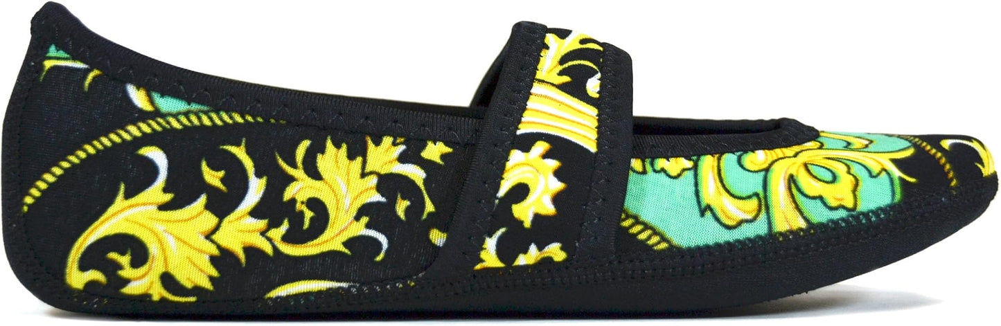 Nufoot Betsy Lou Women's Slippers, Foldable, Flexible Flats, Slipper Socks, Travel Slippers, Exercise Shoe, Dance Shoe, Yoga Socks, House Shoes, Indoor Shoes