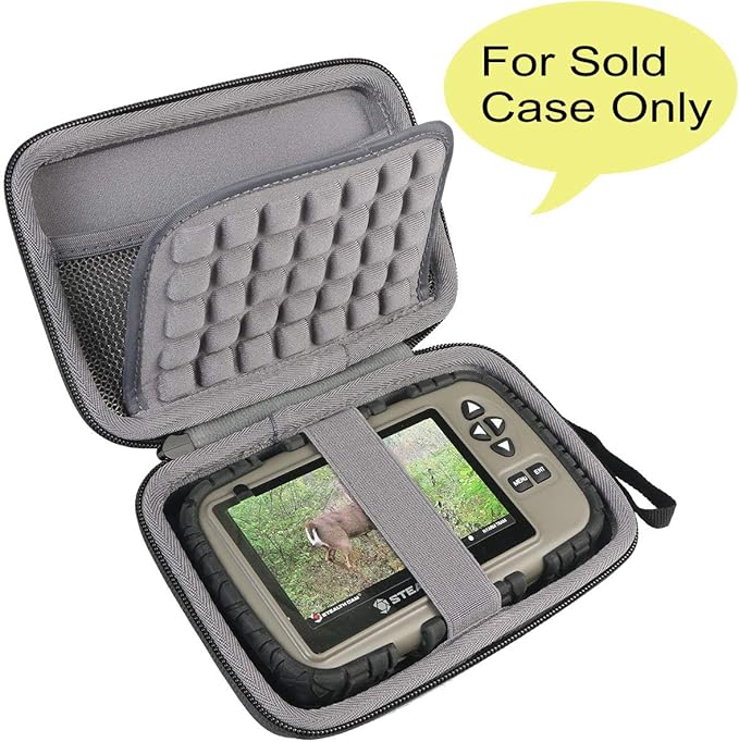 co2CREA Hard Case Replacement for Wildgame Innovations Trail Pad VU60 / Stealth Cam SD Card Reader Viewer 4.3" LCD Screen, Black Case