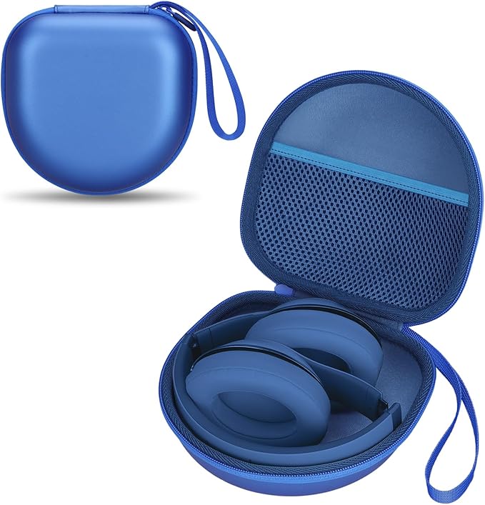 Headphone Case Compatible with JBL/Beats/BERIBES/Jlab/Picun/TOZO/KVIDIO/Soundcore Anker/Skullcandy Noise Cancelling Over-Ear Headphones, Pearl Blue