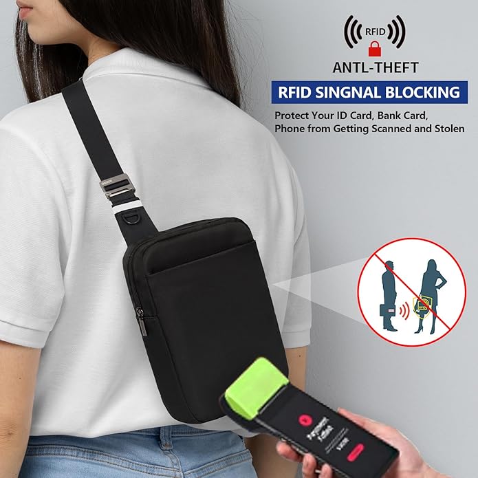 OSOCE Sling Bag, RFID Anti-Theft Lightweight