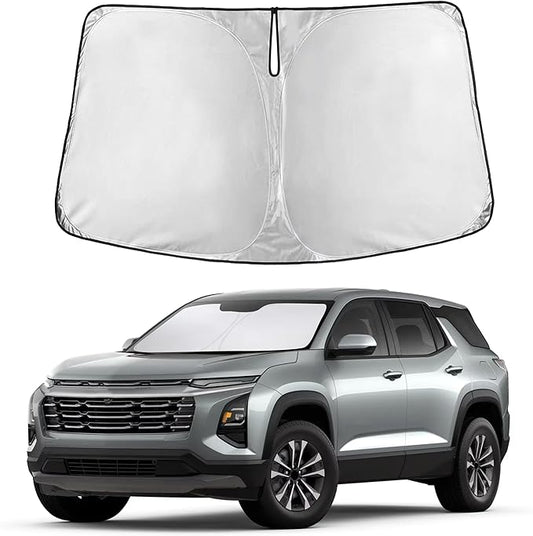 Autovir Windshield Sun Shade Fit for 2025 2026 Chevrolet Equinox Sunshade, Front Car Window Shades Sun Visor, Blocks UV Rays & Heat, Car Accessories