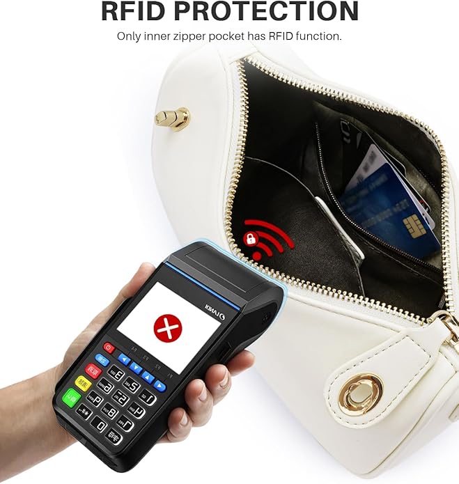 CHOLISS Shoulder Bag for Women, RFID Anti-Theft Crossbody Bags for Women, Vegan Leather Purse Handbags with Zipper Closure