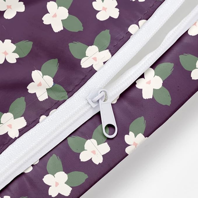 Wet Bag, Wet Dry Bag, Wet Bag for Swimsuit, Travel, Beach, Pool, Diapers, Dirty Yoga Gym Clothes, Toiletries, Makeup Bag, Waterproof Reusable Cute Daisy Floral Flower