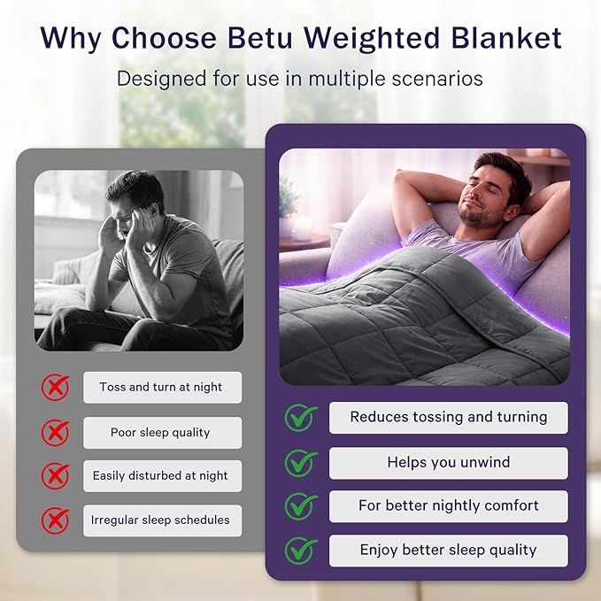 Weighted Blanket for Adults 12lbs, 48"x72", Twin Full Size Cooling Heavy Throw Blanket for 110-130lbs, Microfiber Soft Thick Big Blankets Weighted Comforter Breathable Gifts for Sleeping, Grey