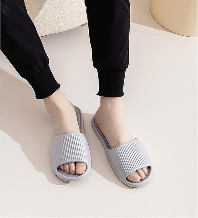 Shower Shoes Travel Foldable Portable Non Slip Slippers for Hotel Guests Swimming Spa Unisex Men Women Lightweight EVA Bathroom Slides Quick Drying Water Resistant Footwear