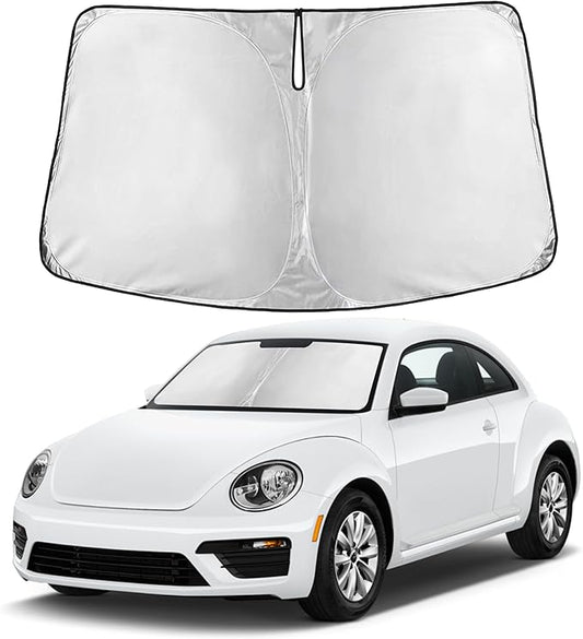Autovir Windshield Sun Shade Fit for 2012-2017 2018 2019 Volkswagen Vw Beetle Sunshade, Front Car Window Shades Sun Visor, Blocks UV Rays & Heat, Car Accessories