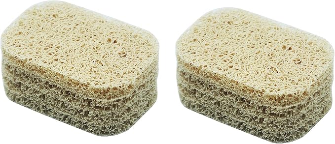 8 Pack Soap Saver Pads, Self Draining Soap Bars Holder Pads for Shower,Kitchen,Bathroom (Beige)