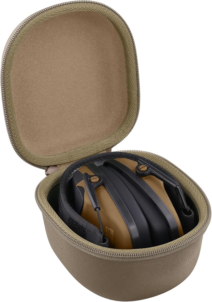 Storage Case Compatible with Walkers Razor Slim/Howard Leight Honeywell Impact Sport Electronic Ear Protection Muffs