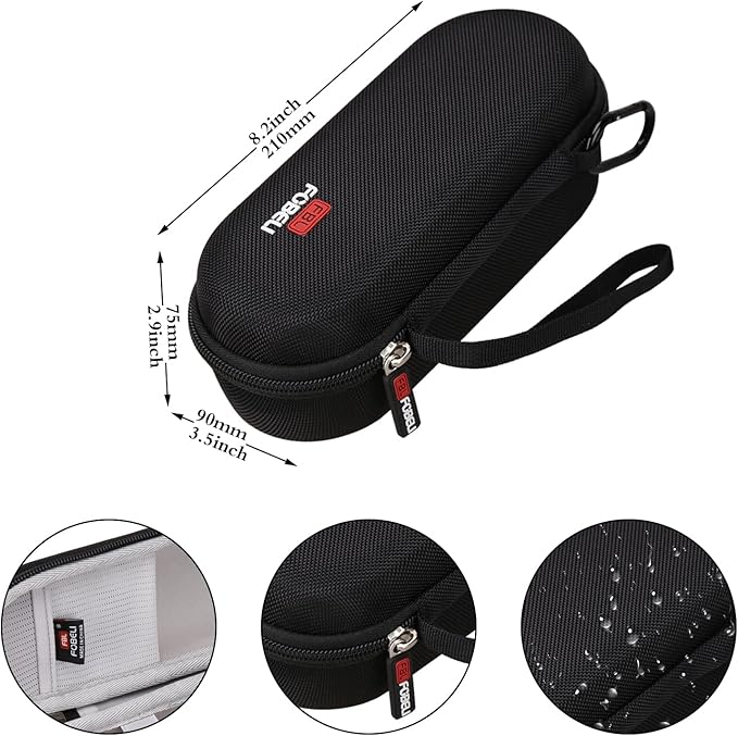 FBLFOBELI Hard Storage Case for Norelco Shaver 2100 2300 3500 6800 3100 5500 5100 5300 5700 6880 7000 7100 7200 9000, Also fits for Braun Series 3/Series 5/Series 7/Series 9 Rotary Shaver (Case Only)