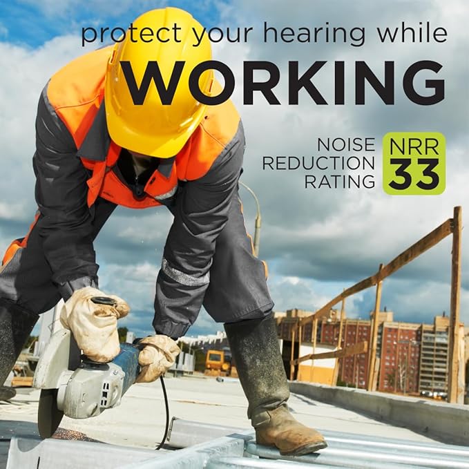 Amazon Basic Care Soft Foam Noise Cancelling Earplugs for Concerts, Hearing Protection,(50 Pairs) (Pack of 2)