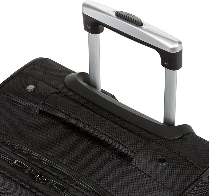 SWISSGEAR Sion Softside Expandable Spinner Luggage Durable Lightweight Travel Suitcase, Black, 3-Piece Set (Carry-On/Medium/Large)