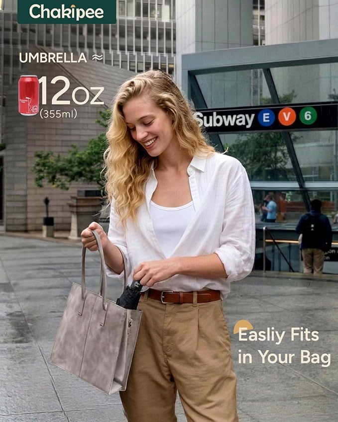 Travel Compact Umbrella Windproof - Portable Automatic for Rain, Folding Umbrella for Men and Women, Portable 210T Fabric