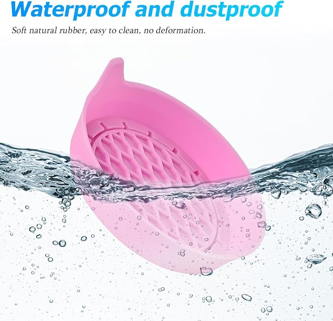 Zpana 4PCS Car Cup Holder Coasters, Silicone Non-Slip Vehicle Cup Recessed Mats, Sift-Proof Automotive Interior Drink Insert Decor Accessories, Universal for SUV, Sedan, Truck (Pink)