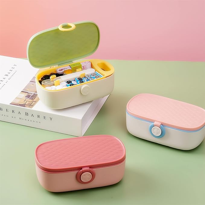 WANSHUNLMI Travel Portable Sewing Kit Organizer Basic with Sewing Supplies & Accessories for Adults,Beginner,Home,Emergency Including Scissors,Measure Tape,Needle Threader and More