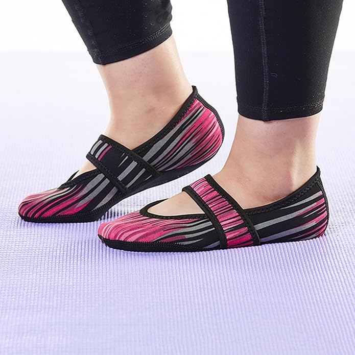 Nufoot Betsy Lou Women's Slippers, Foldable, Flexible Flats, Slipper Socks, Travel Slippers, Exercise Shoe, Dance Shoe, Yoga Socks, House Shoes, Indoor Shoes