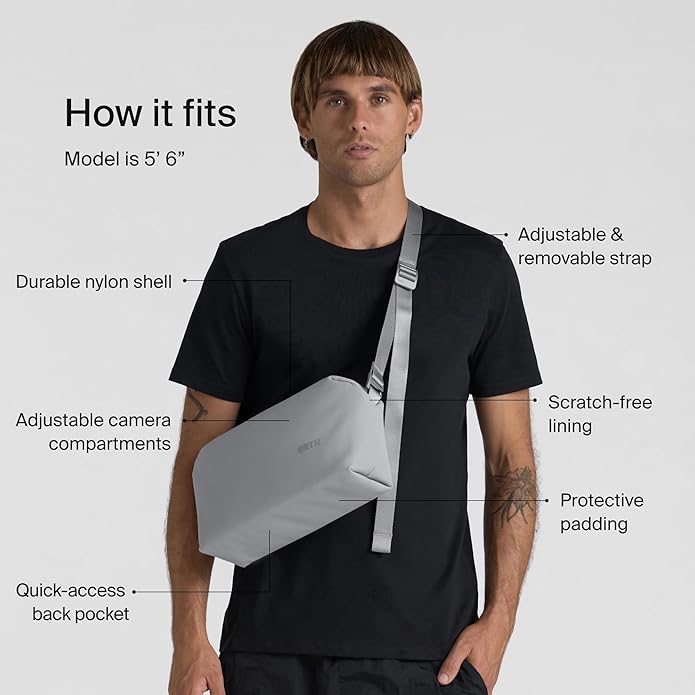 Urth Dolomite 5L Crossbody Camera Sling Bag - Weatherproof + Recycled