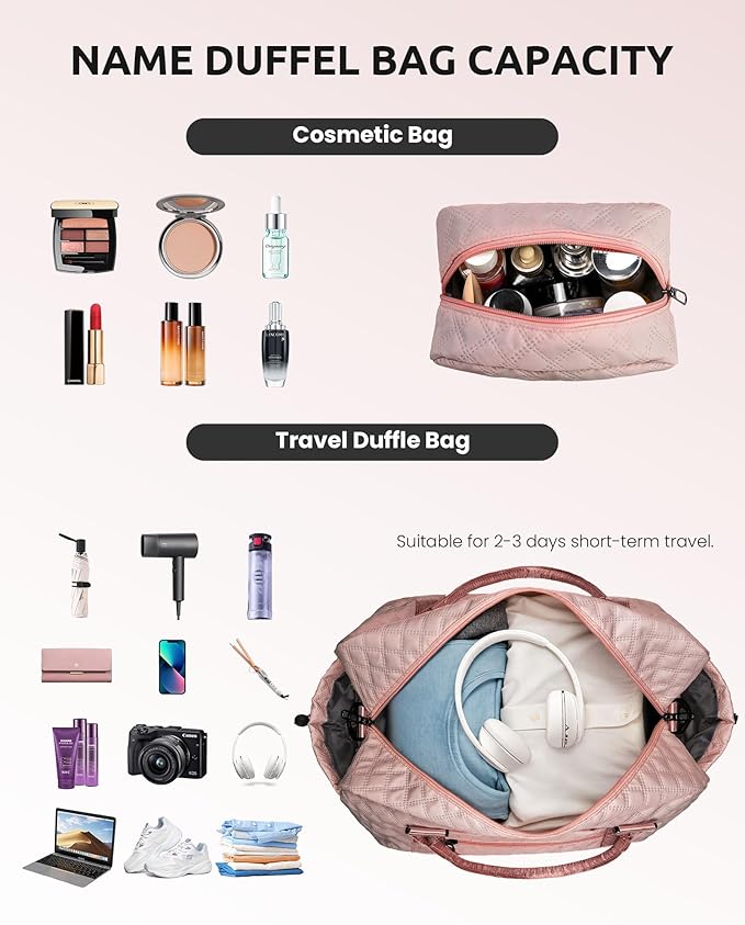 Graduation Gift for Her Women Gift-Birthday Gifts, Initial Duffle Bags with Shoe Compartment, Girls Weekender Bag,Overnight Bag for Women,Travel Bag Retirement Gift for Mom/Grandma (Letter A)