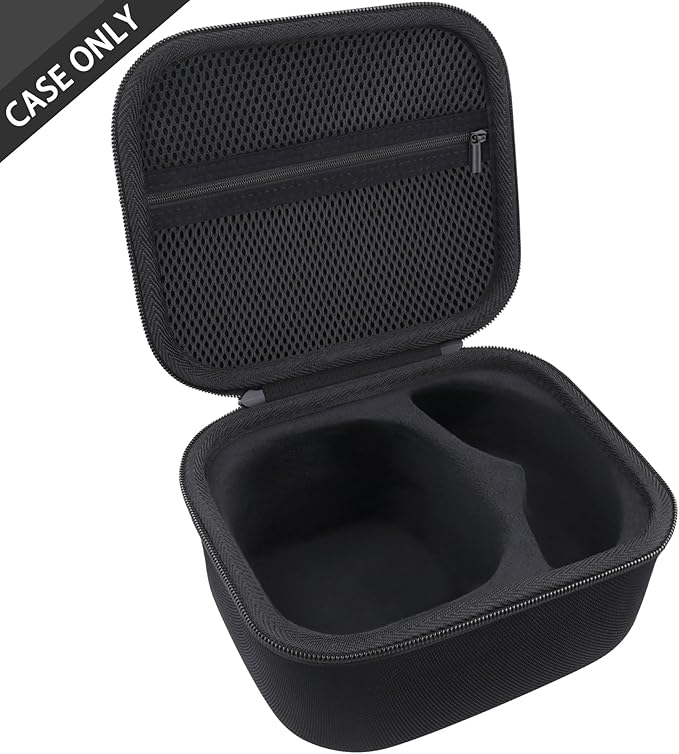 Hard Carrying Case for Walker's Razor Slim/Howard Leight Honeywell Impact Sport/Prohear 016 066 Earmuffs, Shockproof EVA Protective Storage Travel Case with Mesh Pocket, Portable Organizer