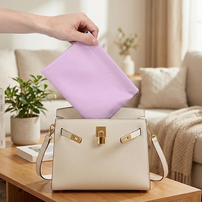 4 Pcs Small Makeup Bag for Purse, 6.7x5.5 Inch Small Lipstick Pouch for Purse, Waterproof Portable Cosmetic Bag forPurse, Smalls Travel Pouch