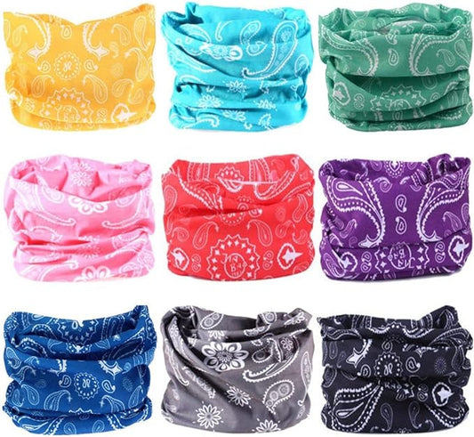 VANCROWN Headband Neck Gaiter Head Wrap Headwear Face Mask Magic Scarf Bandana for Men and Women