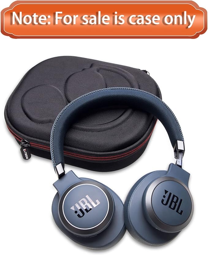 LTGEM Case Compatible with JBL Tune 770NC / 510BT / 720BT / 520BT / 520C / 670NC, for JBL Live 770NC / 670NC / 680NC / 780NC Headphones, Black+Blue