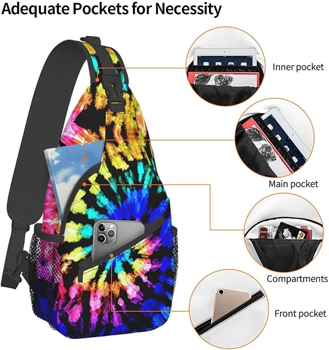 Sling Backpack Unisex Crossbody Chest Bag Shoulder Chest Bag For Women Men Hiking Travel
