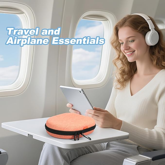 Hard Shell Headphone Case - Durable Zipper Travel Case Portable Carrying Pouch Bag Compatible with Sony WH-CH520/WH-CH720N, JBL Tune 510BT/720BT/520BT/770NC, Soundcore Q20 Q20i Q30, Jlab Headphones