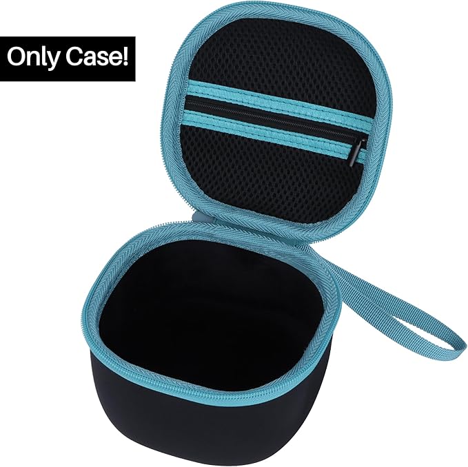 Lebakort Storage Case Compatible with Walkers Razor Slim/PROHEAR 066 030 Electronic Shooting Earmuff Hearing Protection Muff (Black + Teal Case)