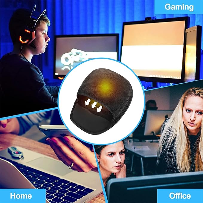 USB Heated Mouse Pad with 3 Adjustable Temperatures & 2/4/8 Hours Timer Settings