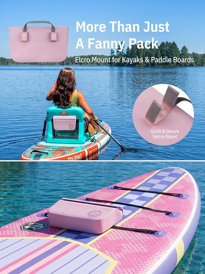 niphean IPX7 Waterproof Fanny Pack with Magnetic One-Hand Closure, Durable Waterproof Dry Bag, for Kayaking, Paddle Boarding, Beach Cruise Essentials, 2.5L Phone Pouch Dry Bags for Men Women