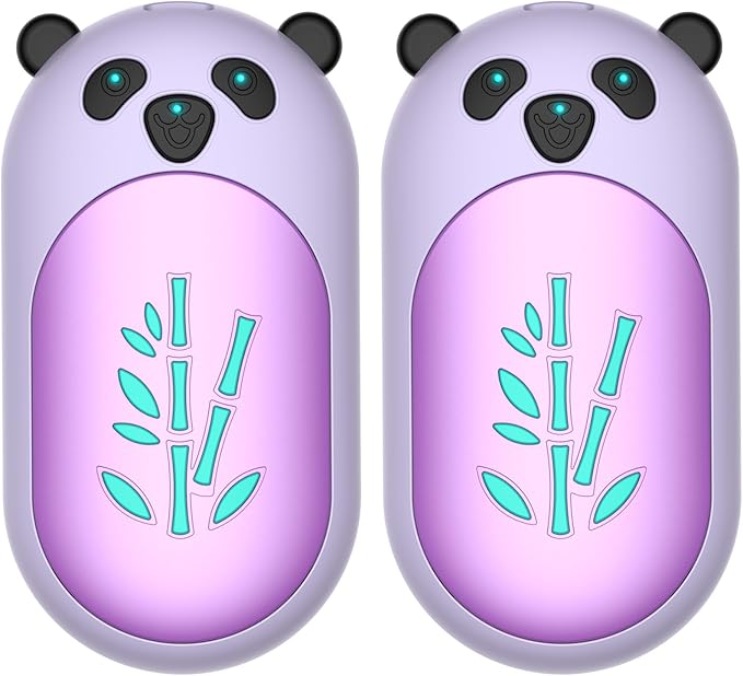 Hand Warmers Rechargeable 2 Pack, 6000mAh Electric Hand Warmer Reusable, 20Hrs Long Heating, Portable Pocket Heater Handwarmer for Women Men, Outdoor Camping, Hunting Gear
