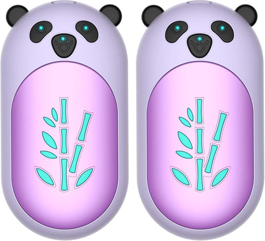 Hand Warmers Rechargeable 2 Pack, 6000mAh Electric Hand Warmer Reusable, 20Hrs Long Heating, Portable Pocket Heater Handwarmer for Women Men, Outdoor Camping, Hunting Gear
