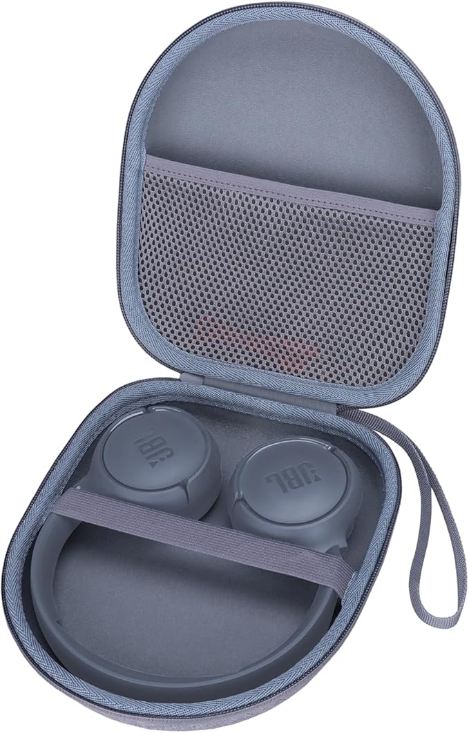 Headphone Headset Case Compatible with RORSOU C6/JBL/Anker/Sony/BERIBES/KVIDIO Wireless On-Ear Headphones, Light Gray
