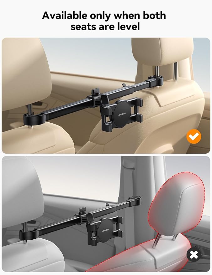 JOYROOM iPad Tablet Holder for Car Backseat, [Extension Arm] iPad Car Holder Back Seat,Tablet Mount for iPad Pro, Air, Mini, Galaxy Tab, Kindle Fire HD, Switch OLED, 4.7-13" Devices