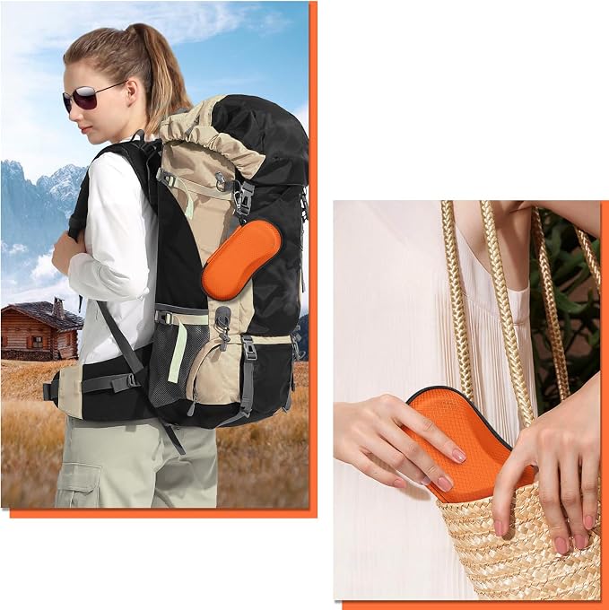 FINTIE Sunglasses Case, Hard EVA Shell Shockproof Sport Glasses Case with Metal Carabiner Travel Zipper Eyeglasses Holder