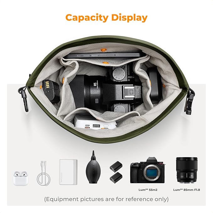 K&F CONCEPT Camera Sling Bag Small Camera Compact Case, Cute Soft Camera Pouch Handbag for Urban Street Photography