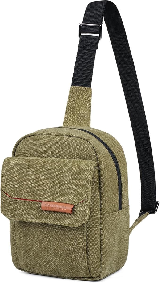 TULLIO Small Camera Bag, Lightweight Camera Sling Bag Waterproof DSLR/Mirrorless Crossbody Case with Rain Cover Everyday Shoulder Photgraphy Bag for Photographers