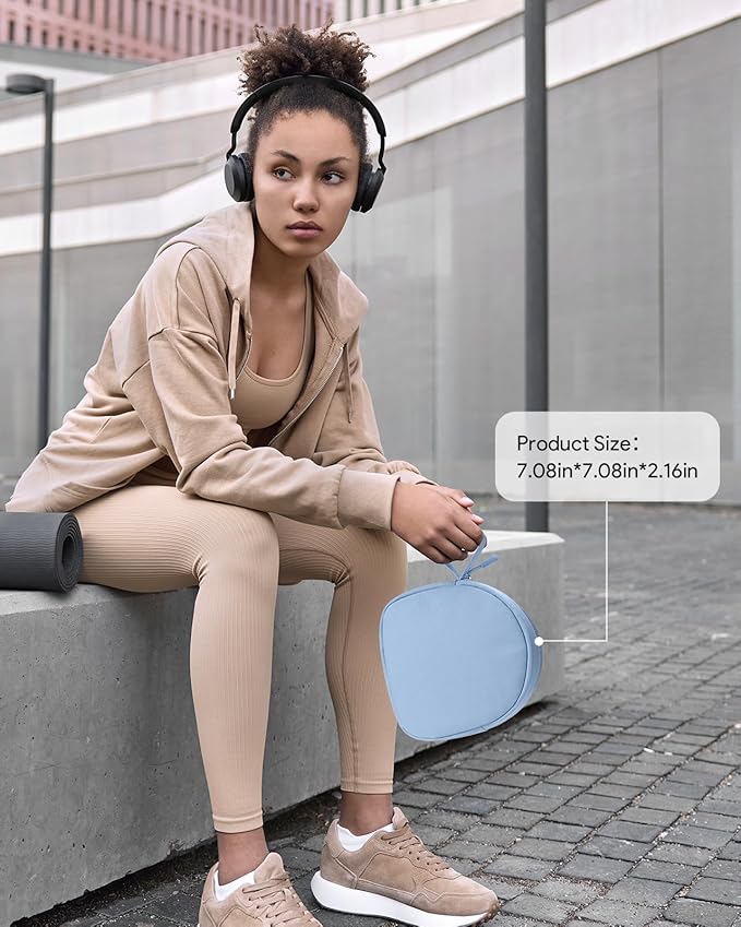 Headphone Case Soft for JBL Tune 510BT/520BT/500BT/720BT/Sony WH-CH520/510/720/710/BERIBES/TOZO/JLab, Ultra-Thin Headphones Case Bag Travel Carrying Universal (Blue)