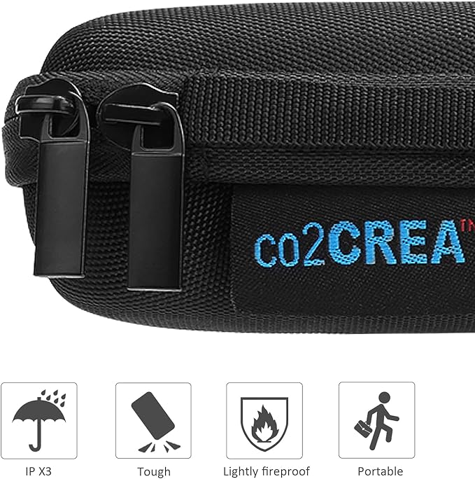 co2CREA Hard Case Replacement for Wildgame Innovations Trail Pad VU60 / Stealth Cam SD Card Reader Viewer 4.3" LCD Screen, Black Case