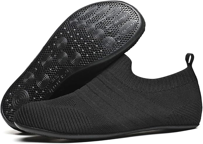 ditont Non-Slip Indoor House Slippers Lightweight Comfortable Grip House Home Shoes for Men Women